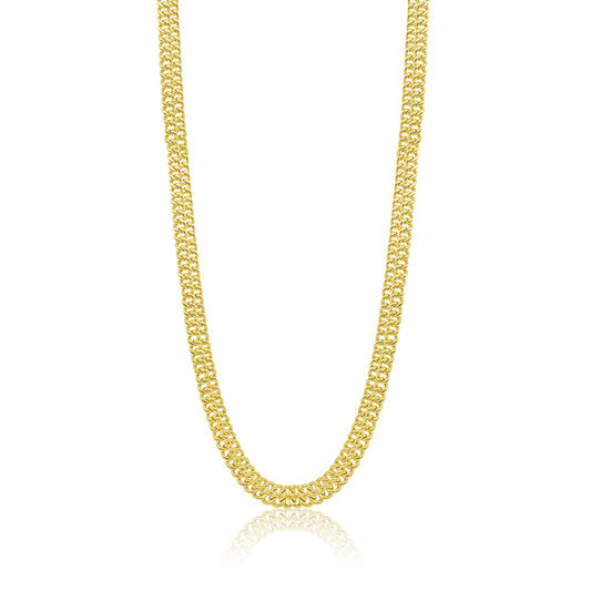Chunky Yellow Gold Layering Necklace | The Drop 17