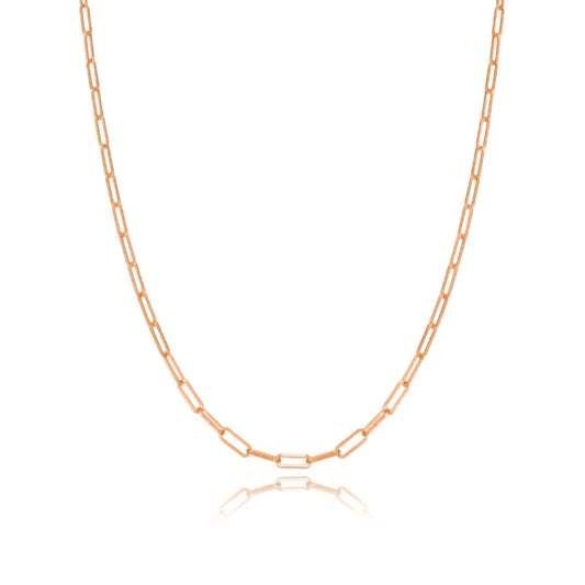 Rose Gold 5mm Paperclip Chain