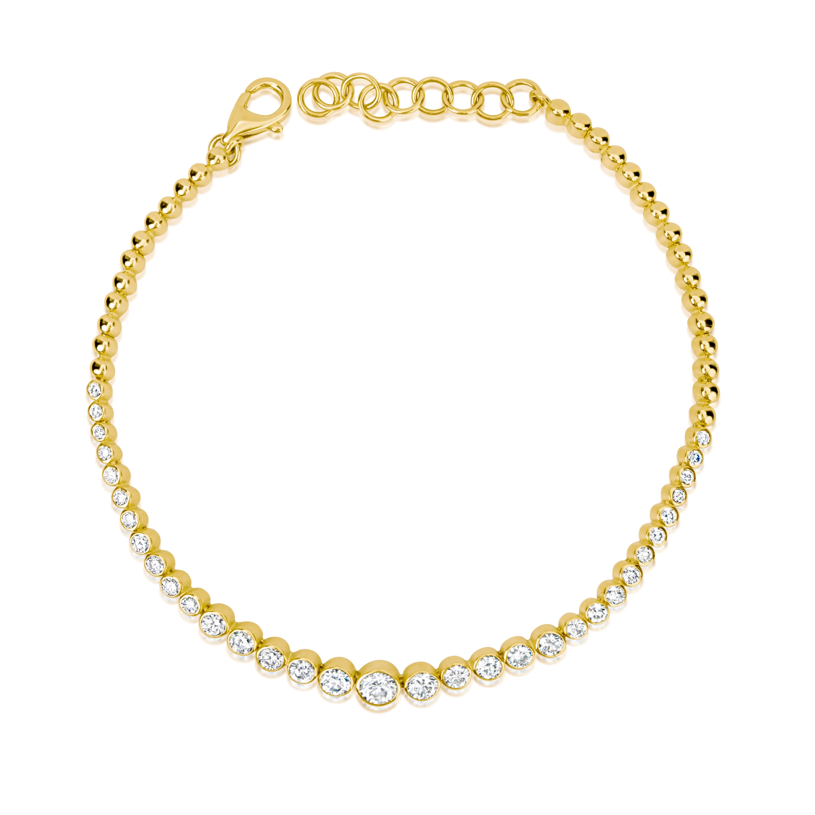 Graduated Bezel Set Tennis Bracelet ONLINE EXCLUSIVE