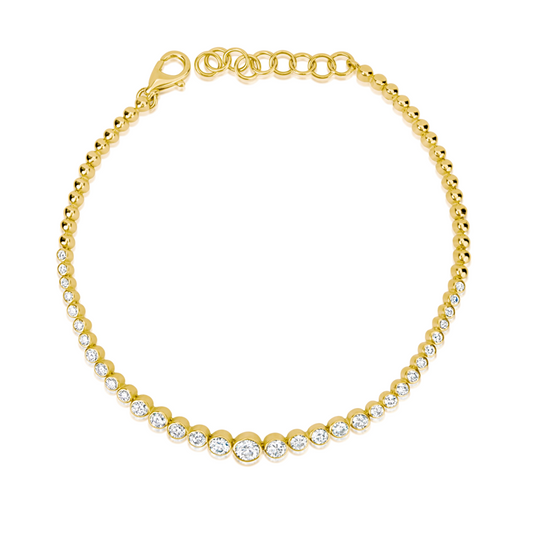 Graduated Bezel Set Tennis Bracelet ONLINE EXCLUSIVE