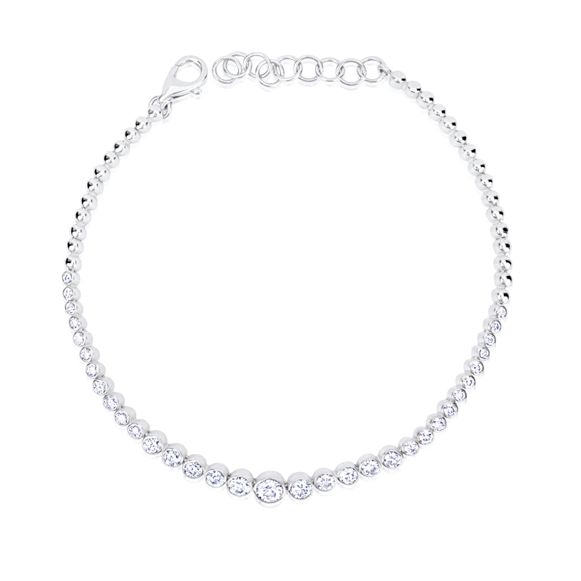 Graduated Bezel Set Tennis Bracelet ONLINE EXCLUSIVE