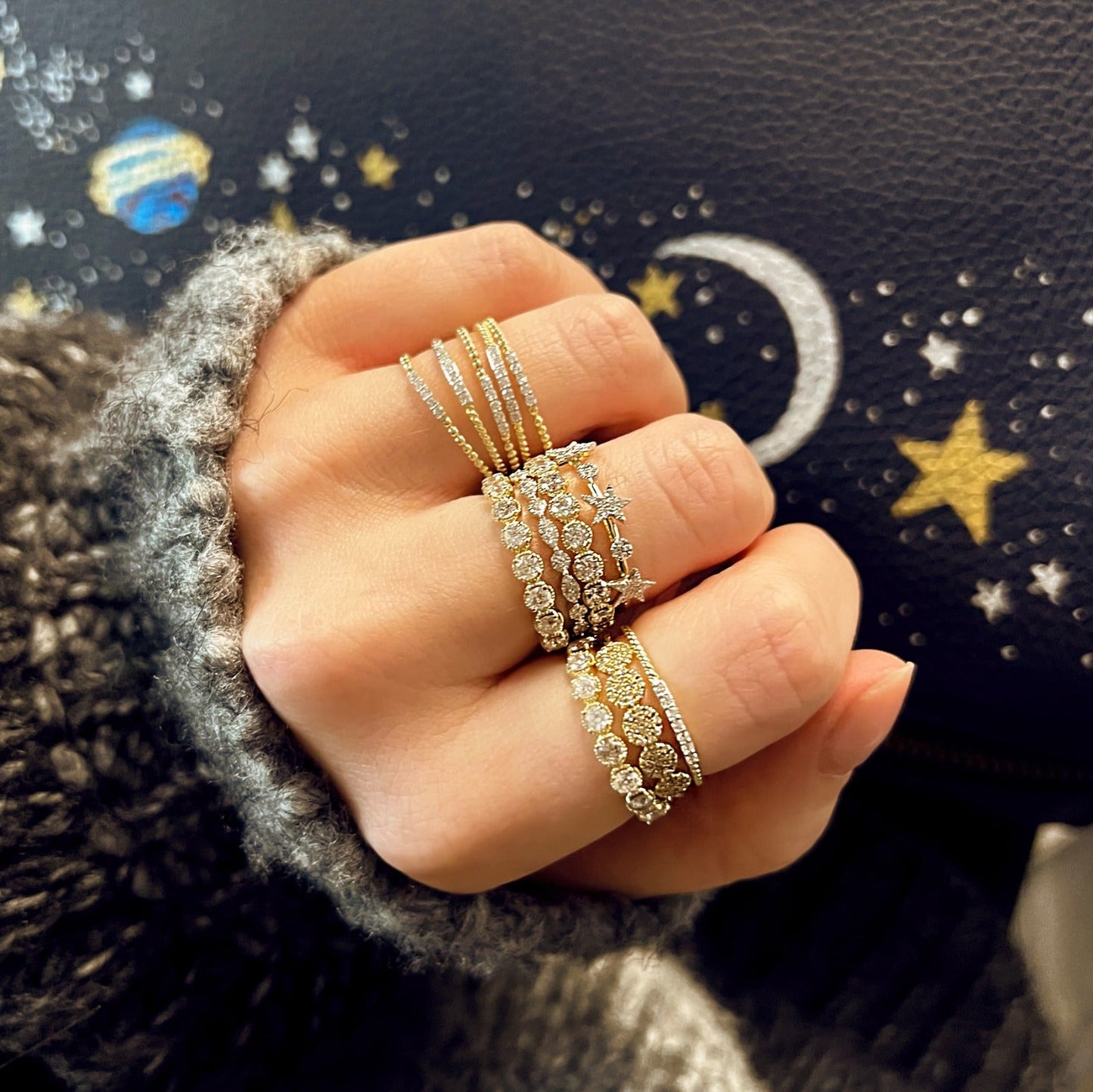 Diamond Stars Ring