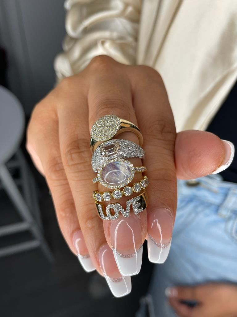 Yellow Gold Bezel Set Diamond Ring