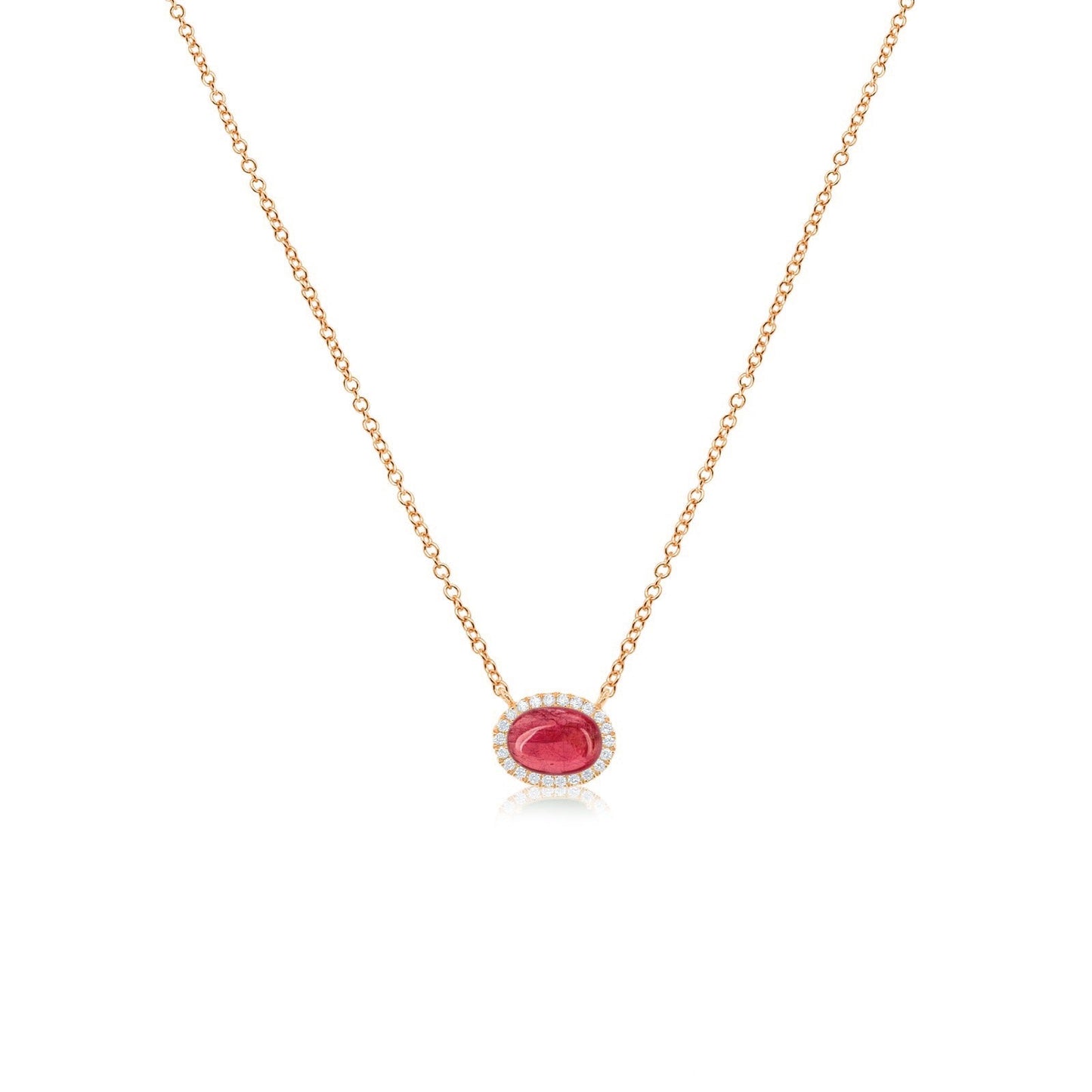 Rose Gold Rhodonite Necklace