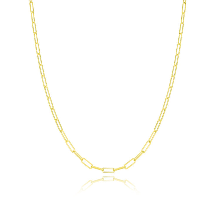 Yellow Gold 5mm Paperclip Chain