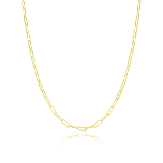 Yellow Gold 5mm Paperclip Chain