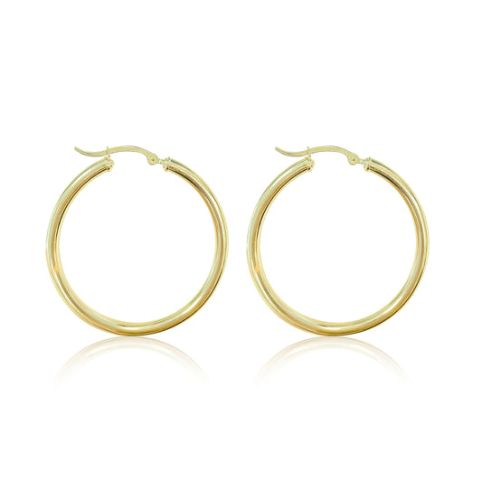 Classic Yellow Gold Hoop | The Drop 17