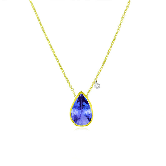December Birthstone | Tanzanite Pear Necklace