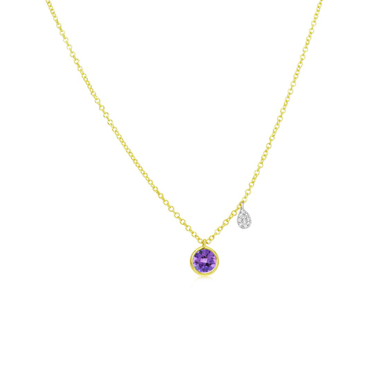 Birthstone Necklace | FEBRUARY Amethyst