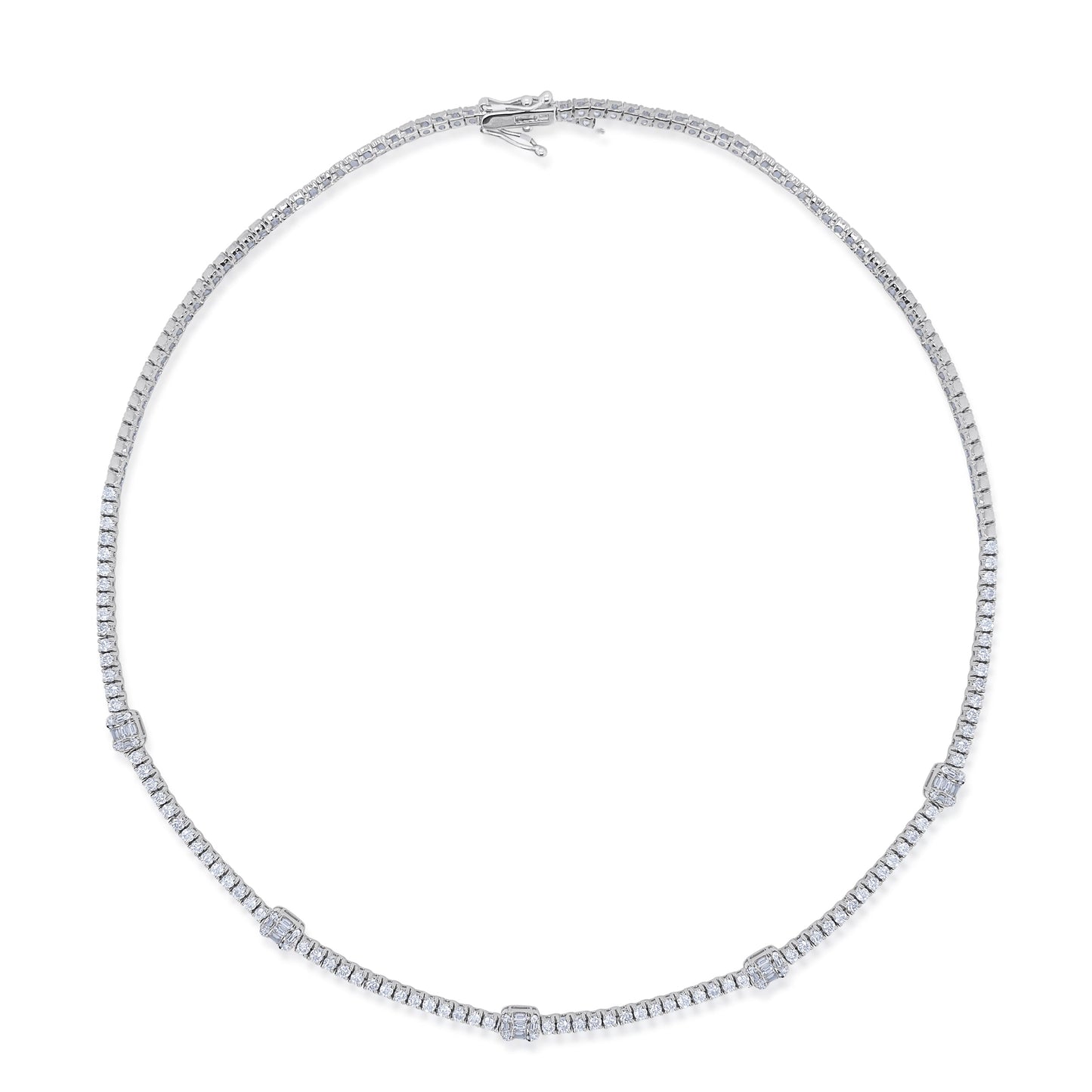 White Gold Diamond Illusion Necklace *ONLINE EXCLUSIVE*