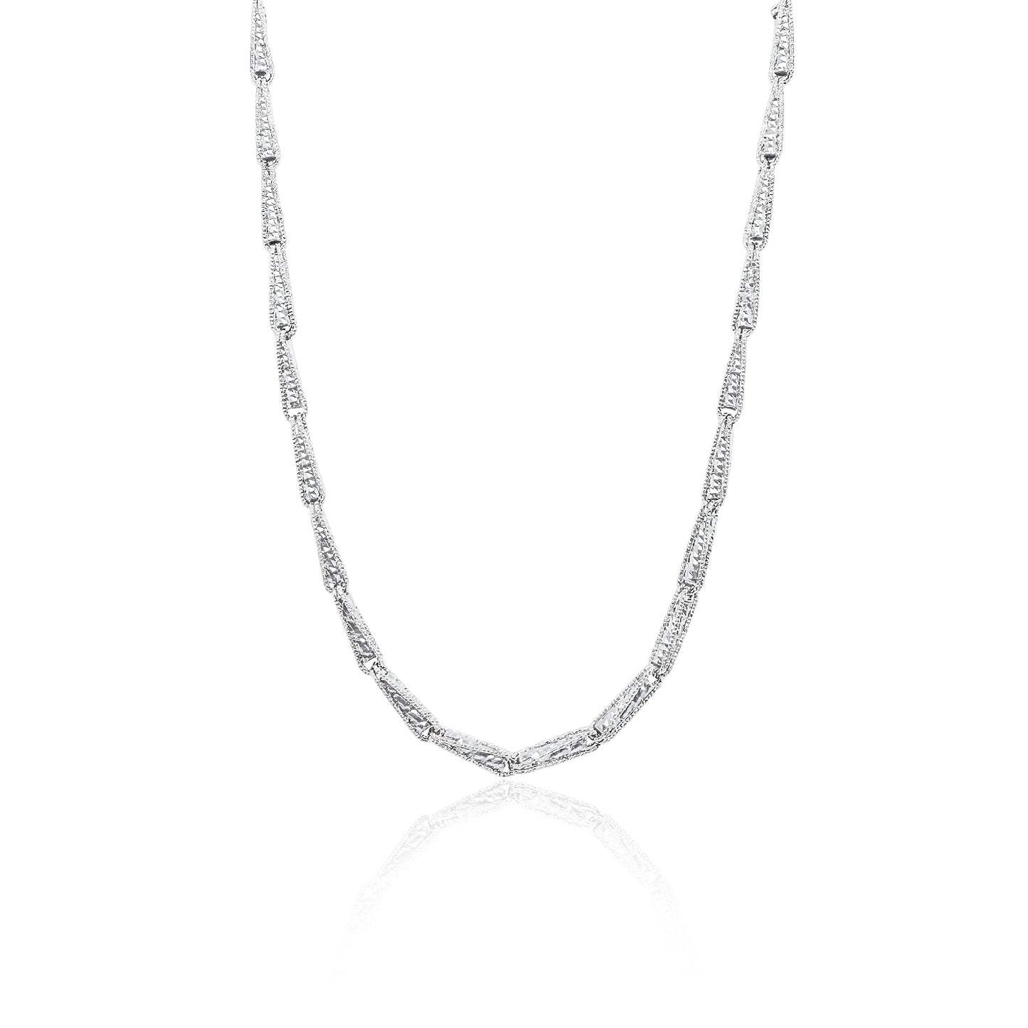 White Gold Triangular Chain