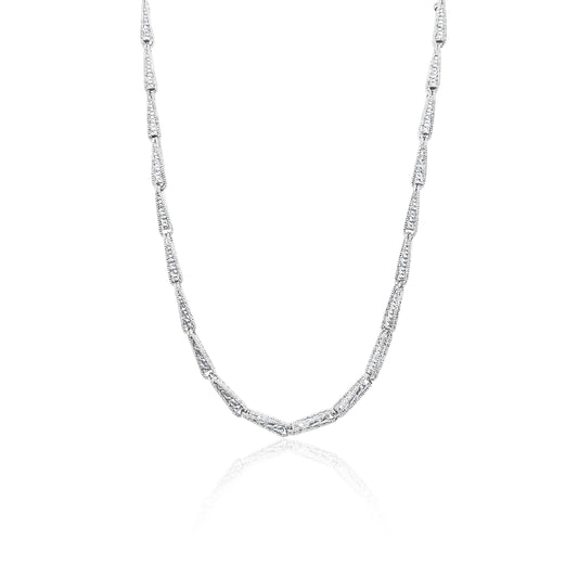 White Gold Triangular Chain