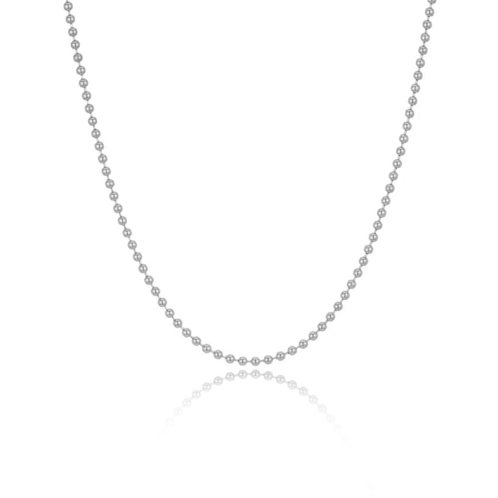 White Gold Spot Chain Necklace