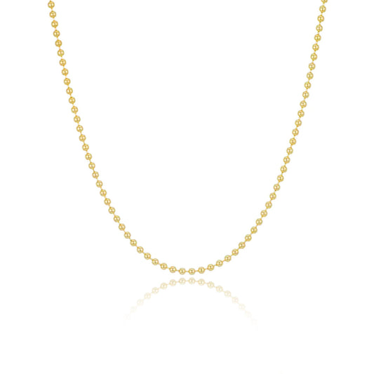 Yellow Gold Spot Chain Necklace