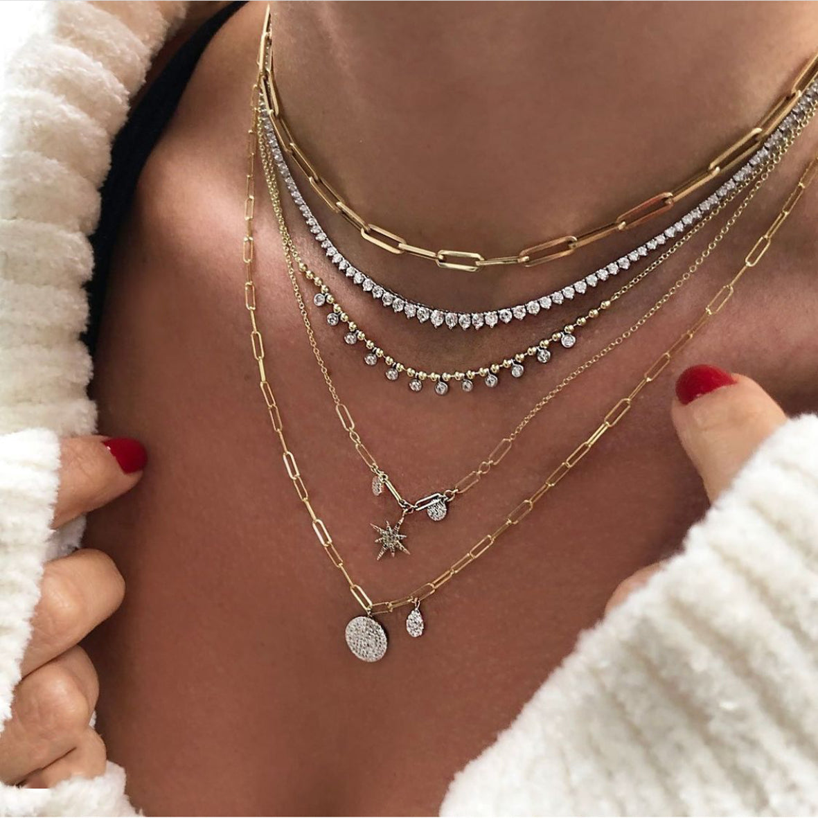 3 Carat 3 Prong Tennis Necklace